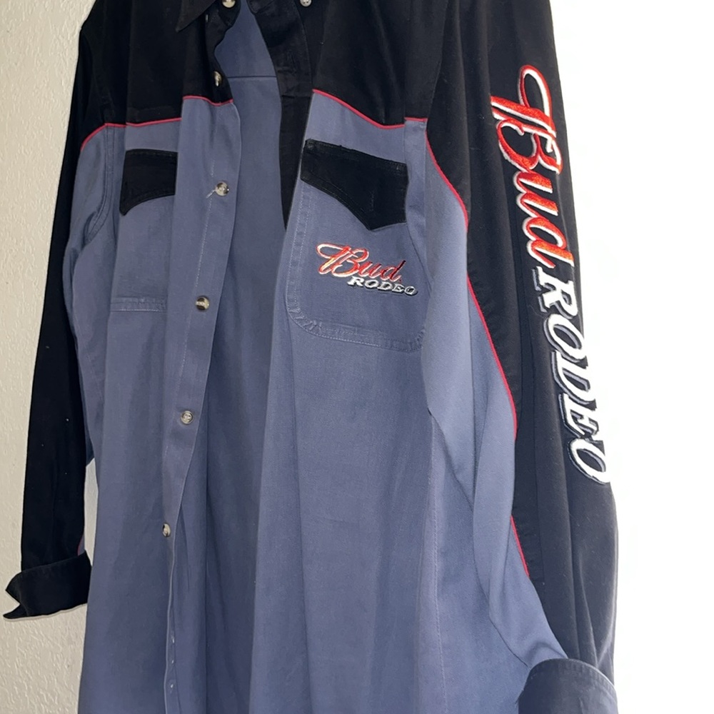 Budlight Rodeo Cowboy up XL button down long sleeve